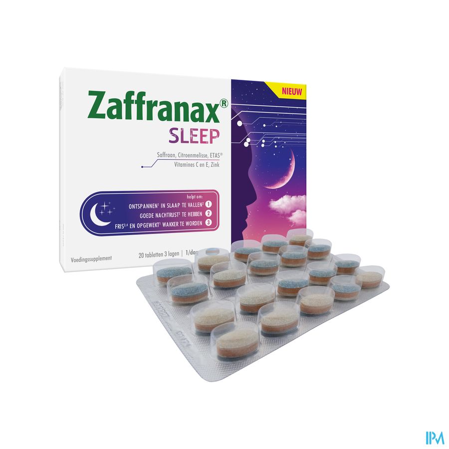 Zaffranax® Sleep 20 Comprimés - Sommeil, Fatigue, Moments De Stress
