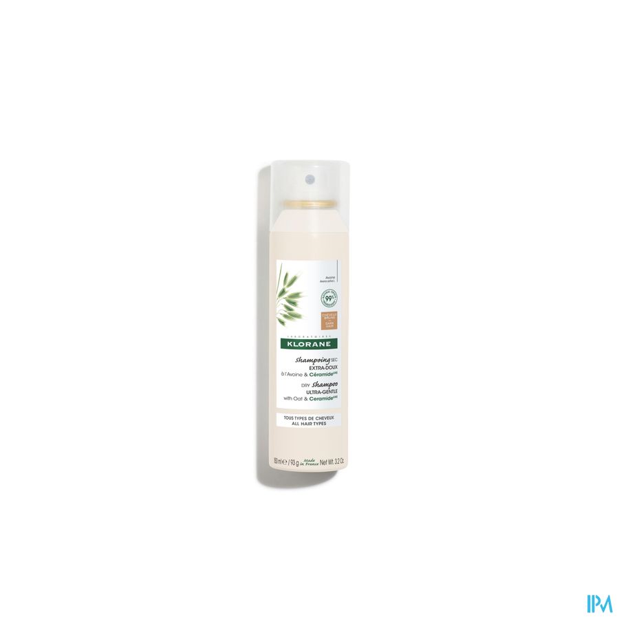 Klorane Shampoing sec teinté extra-doux - Cheveux châtains à bruns - à l'Avoine & Céramideᴸᴵᴷᴱ