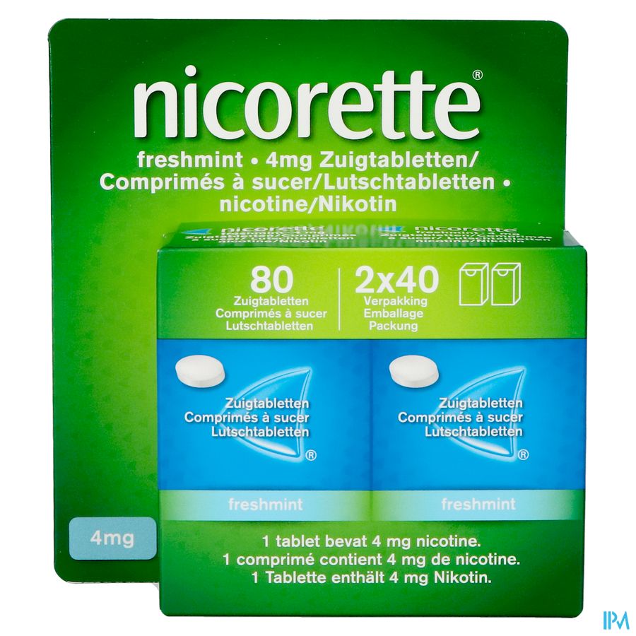 Nicorette Freshmint 4mg Comp A Sucer S/sucre 80 Nf