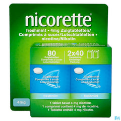Nicorette Freshmint 4mg Comp A Sucer S/sucre 80 Nf