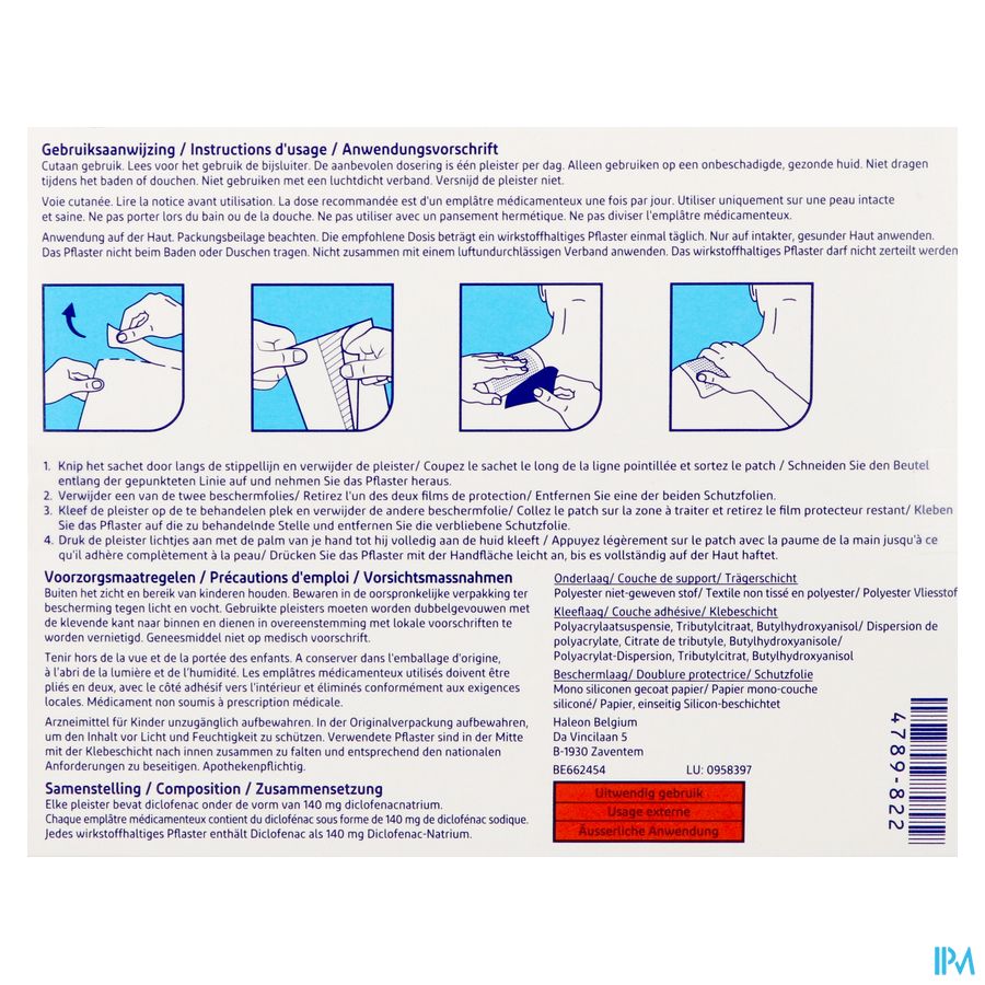 Voltaren Patch 140mg Once Daily Emplatr.medic.10