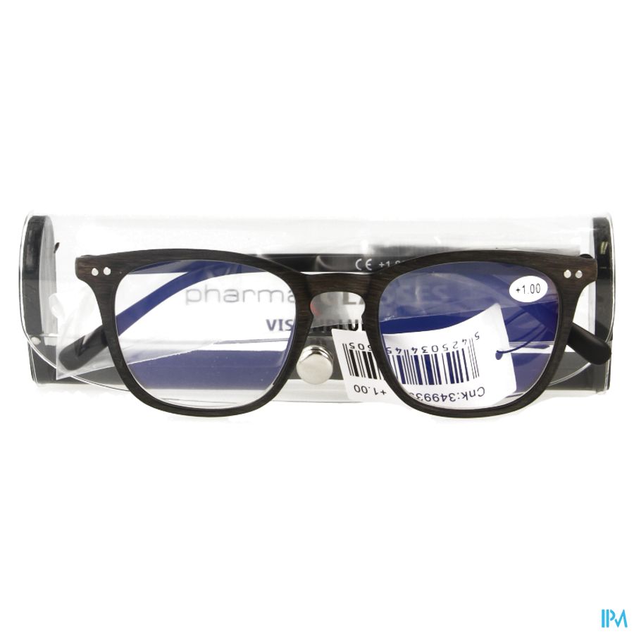Pharmaglasses Visionblue Pc02 Lun.lect.+1.00 Brown