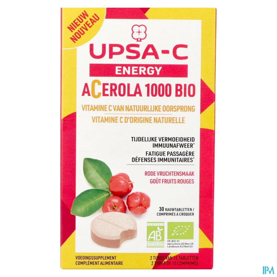 Upsa C Energy Acerola 1000mg Comp Croq 30