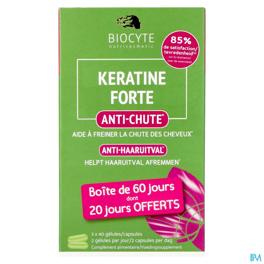 Biocyte Keratine Forte A/chute Caps 120