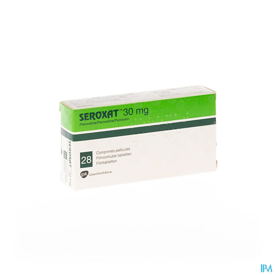 Seroxat Glaxosmithkline Comp 28 X 30mg