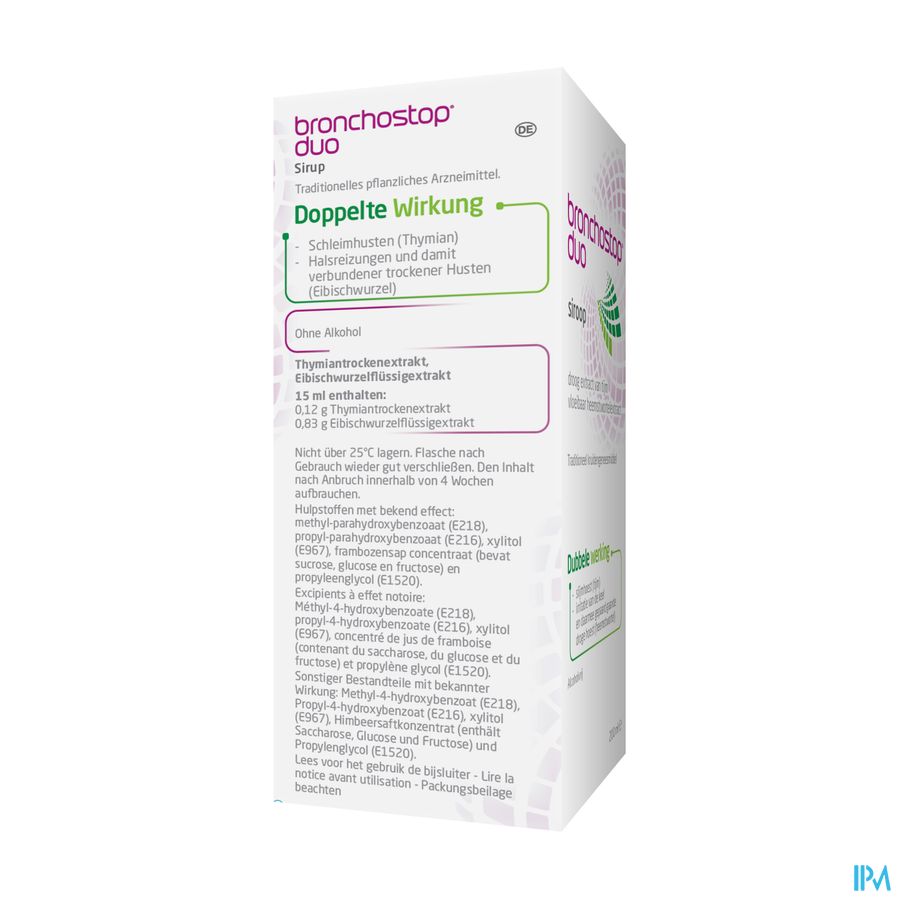 Bronchostop® Duo Sirop 200 ml -Toux Grasse Et Toux Sèche En Cas De Rhume