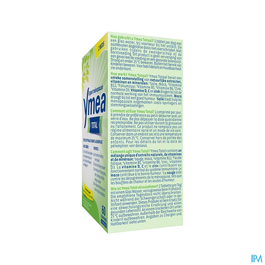 Ymea® Total 60 P. - Ménopause - Contre Bouffées De Chaleur & Fatigue