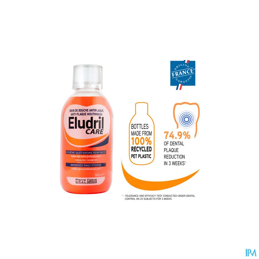 Eludril Care - bain de bouche quotidien Antiplaque