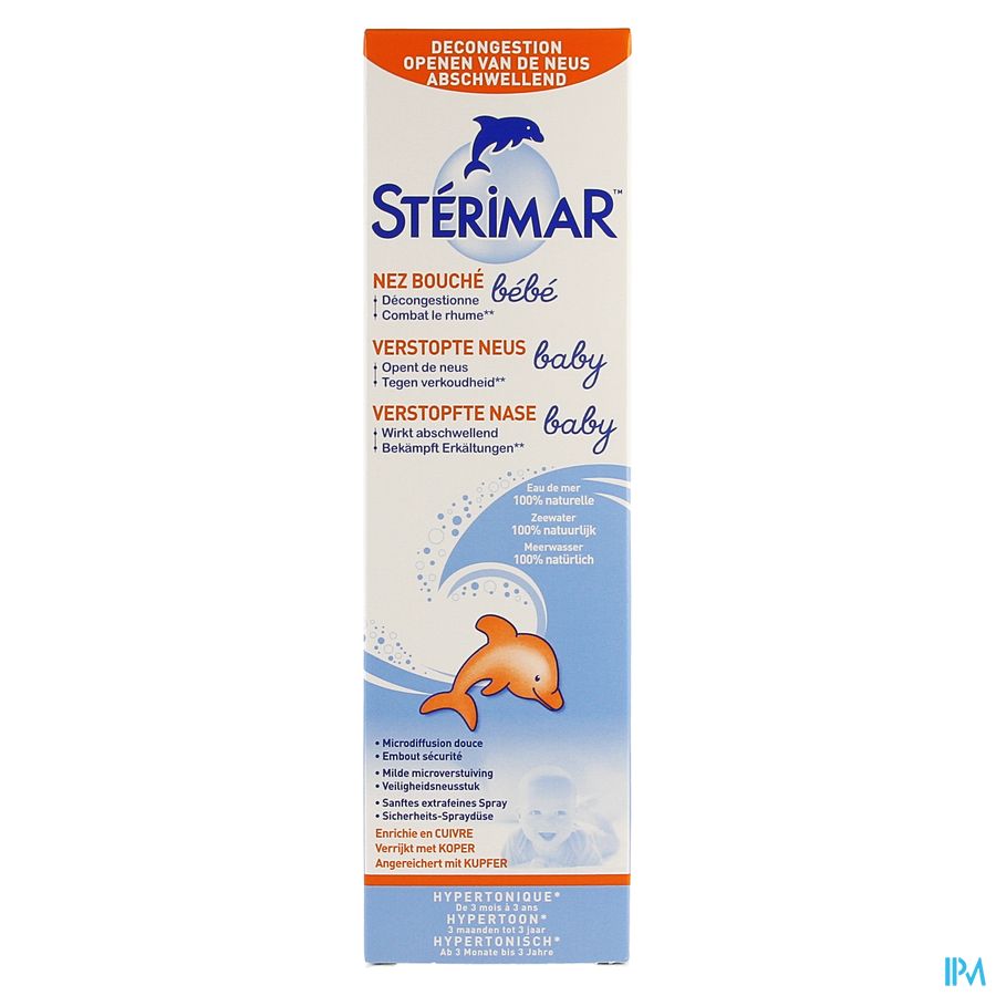 Sterimar Bebe Hypertonique Spray Nasal 100ml