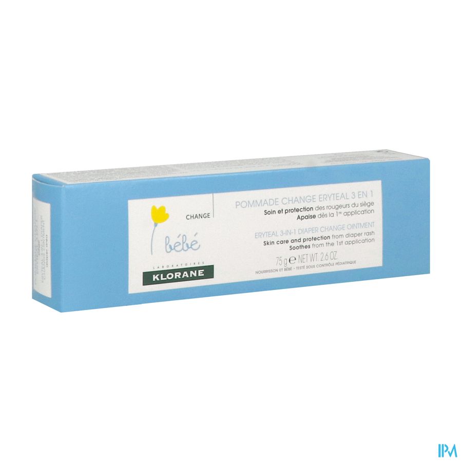 Klorane - Pommade change Eryteal 3 en 1 au Calendula apaisant - Bébé - Change - Siège