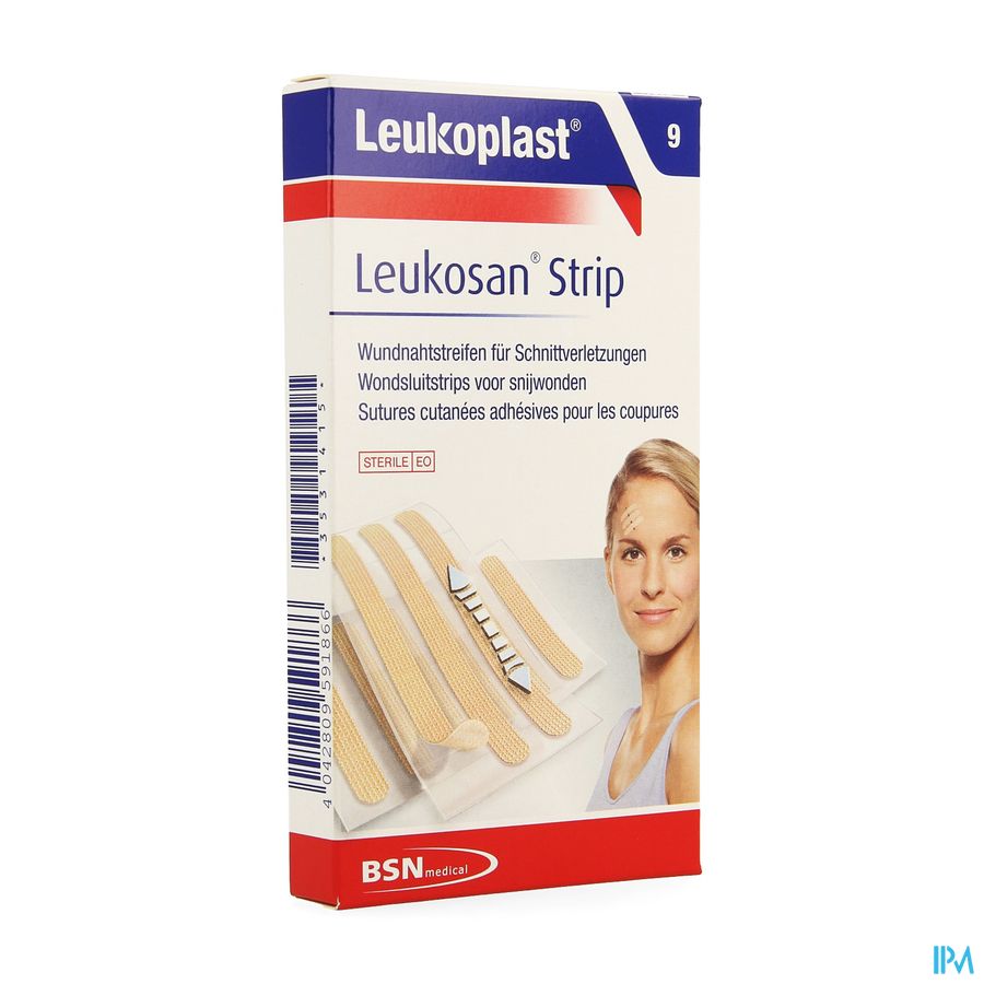 Leukosan Strip Natur. 6x6x38mm+3x6x75mm Leukoplast