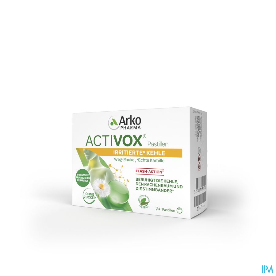 Activox Adoucis. Gorge Menthe-eucalyptus Past 24
