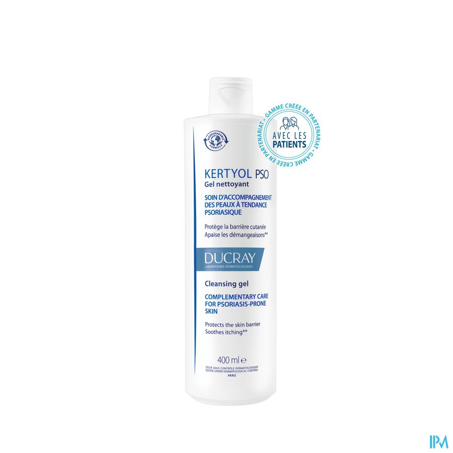 Ducray KERTYOL PSO Gel Nettoyant - Soin d'accompagnement des peaux à tendances psoriasique