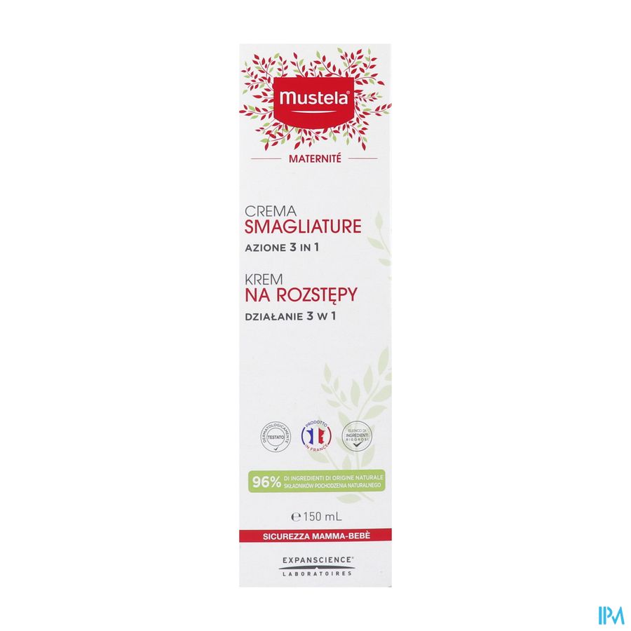 Mustela maternité crème vergetures avec parfum 150 ml