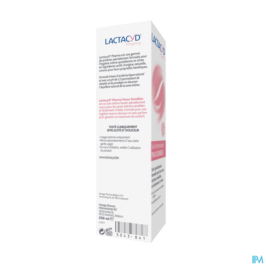 Lactacyd® Pharma Sensitive – Soin Lavant Intime – Usage Quotidien – 250 ml