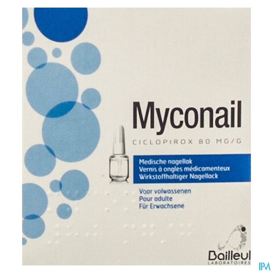 Myconail 80mg/g Vernis à Ongles Médicamenteuxl Flacon 6,6ml