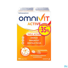 Omnivit Active 84cp PROMO -35% - Vitamine Immunité Energie