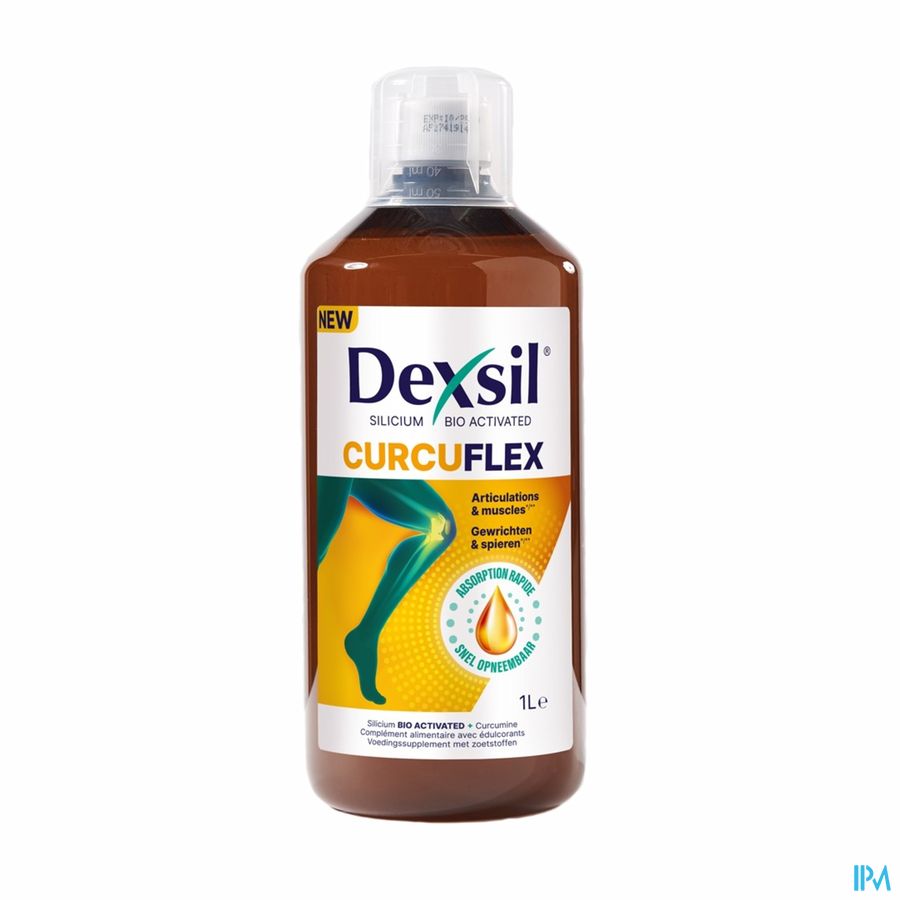 DexSil® Curcuflex 1 L - Articulations, Muscles - Curcuma, Silicium, Cuivre