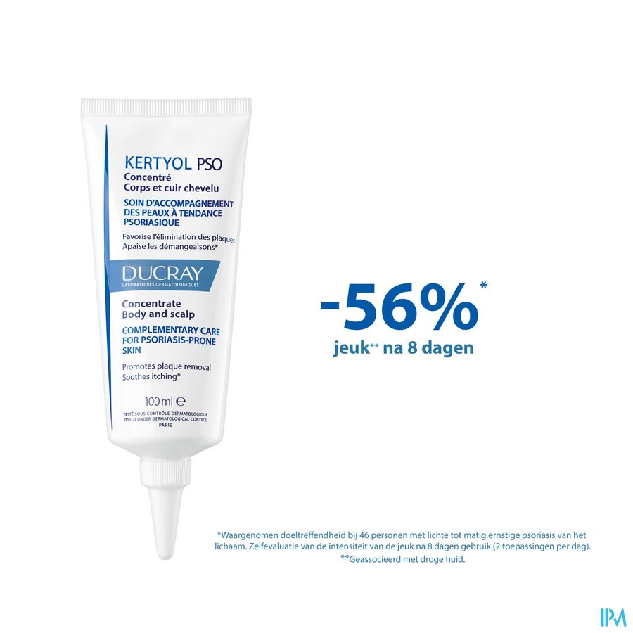 Ducray KERTYOL P.S.O. Concentré corps et cuir chevelu - Soin d'accompagnement des peaux à tendances psoriasique