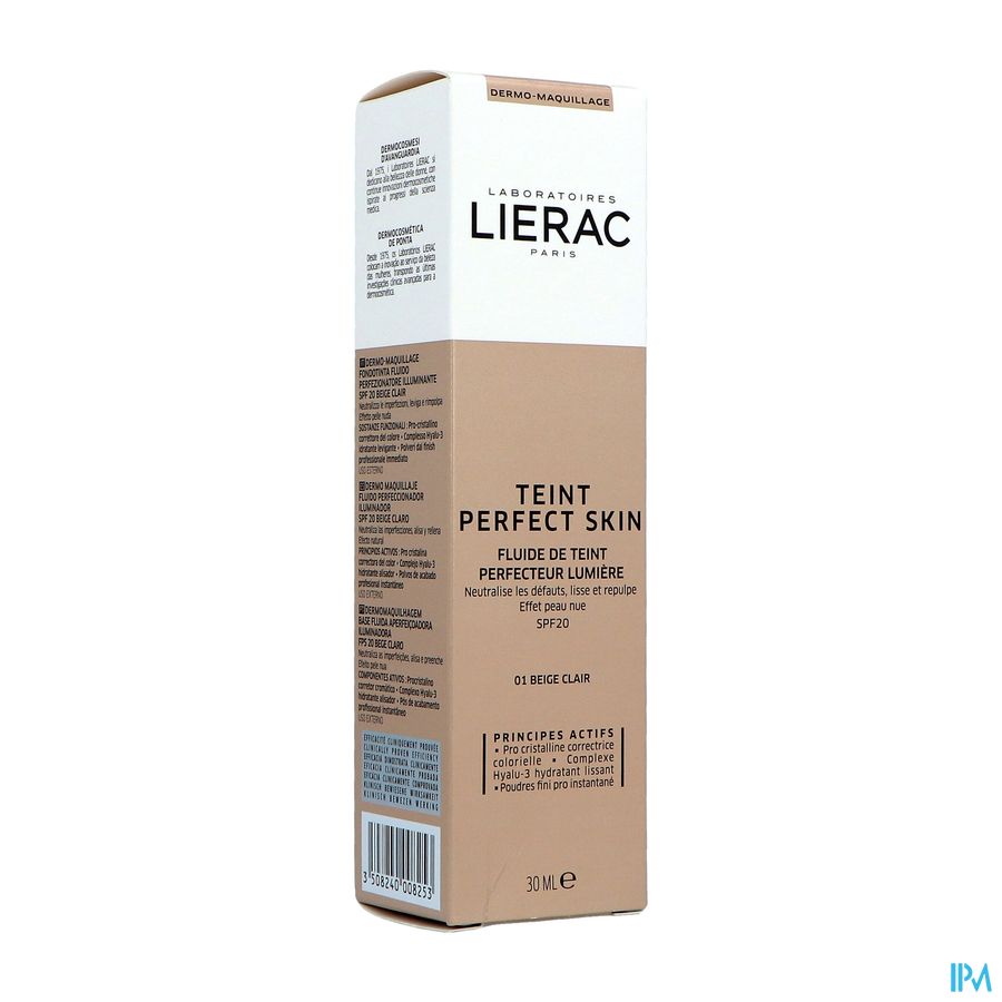 Lierac Teint Perfect Skin Fluide Beige Clair 40ml