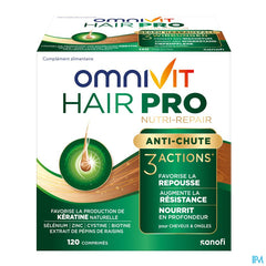 Omnivit Hair Pro 120cp - Vitamine Anti-chute Cheveux