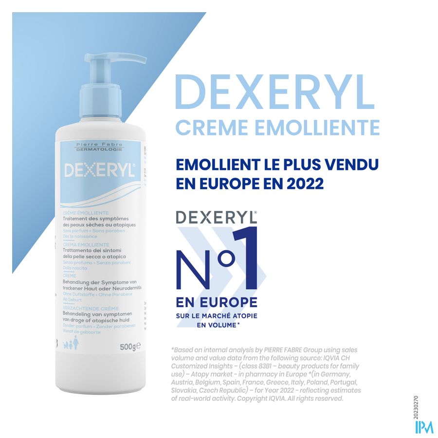 DEXERYL CREME EMOLLIENTE 500 G Peau très sèche à tendance atopique