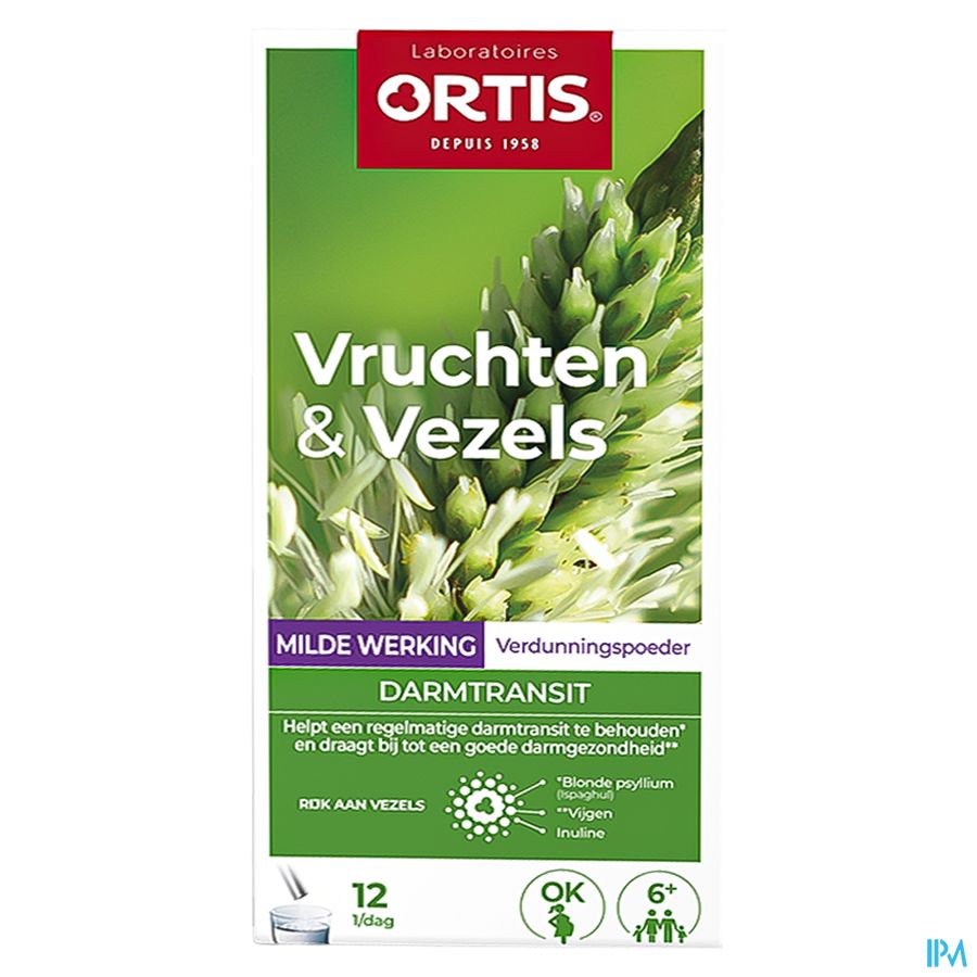 Ortis Fruits & Fibres Action Douce Sticks 12x10g