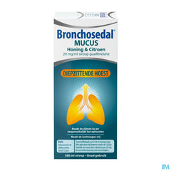 Bronchosedal® Mucus Miel & Citron, contre la toux productive, détache les mucosités et dégage les voies respiratoires, 300 ml