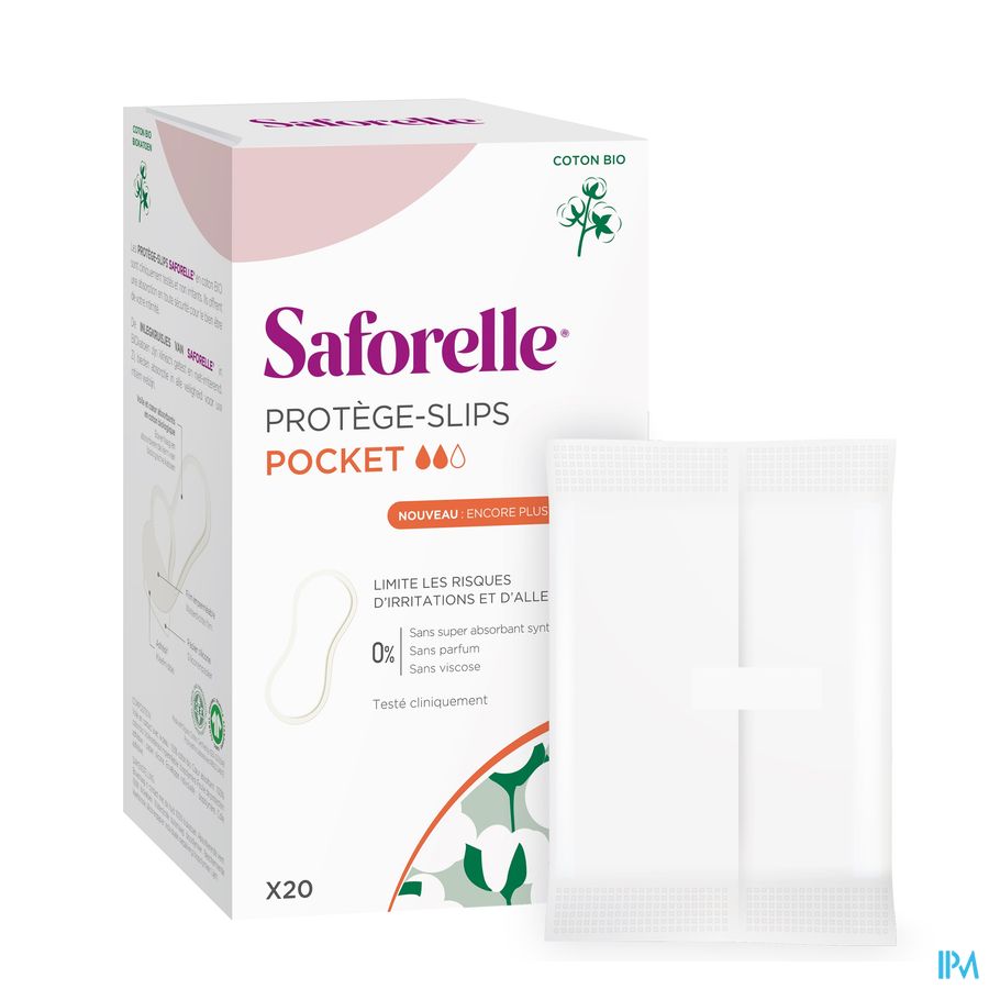 Saforelle Coton Protect Protege Slip Pocket 20