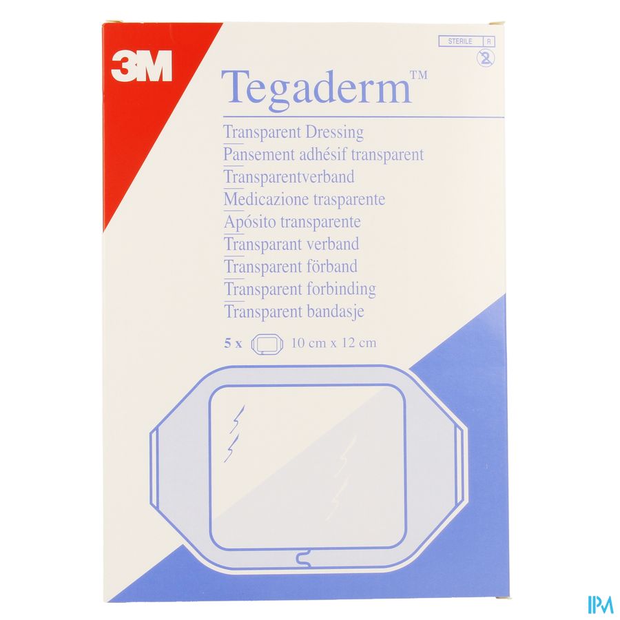 Tegaderm 3m Film Dressing Transp 10x12cm 5 1626p