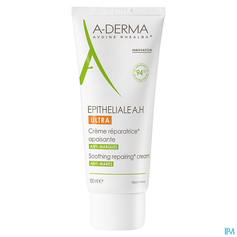 A-DERMA - EPITHELIALE A. H. ULTRA CRÈME RÉPARATRICE APAISANTE - Soin cicatrisant anti-marques, anti-douleur, Post-peeling, post-laser