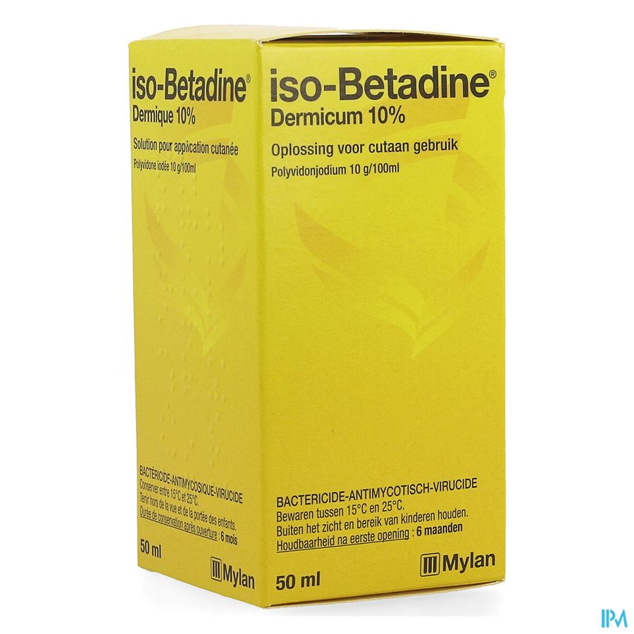 Iso Betadine Dermique 10% Sol Fl 50ml