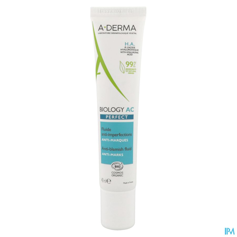 A-DERMA BIOLOGY AC PERFECT Fluide Anti-Imperfections  - Peaux adultes grasses à imperfections et à tendance acnéique