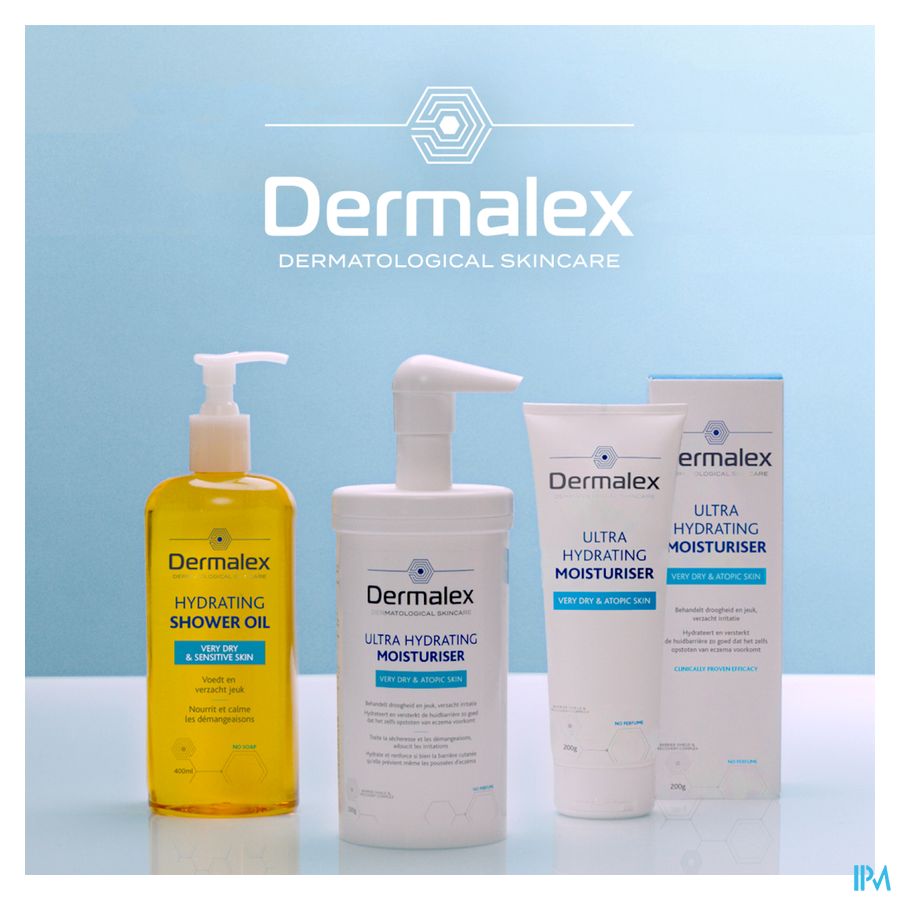 Dermalex® Huile De Douche Hydratante - Peau Très Sèche & Sensible - 400 ml