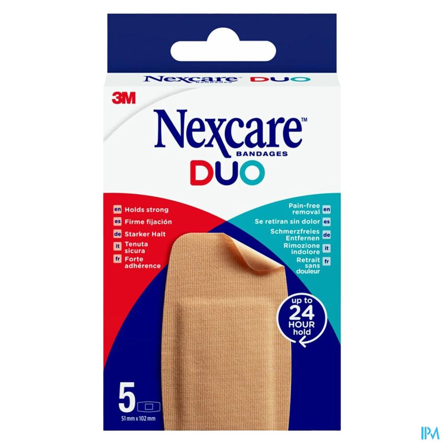 Nexcare 3m Duo Pansement Maxi 51x102mm 5