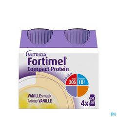 Fortimel Compact Protein Goût Vanille Bouteilles 4x125 ml