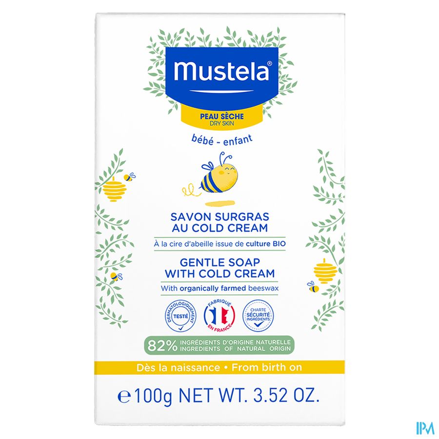 Mustela savon surgras cold cream - Peau sèche 100g