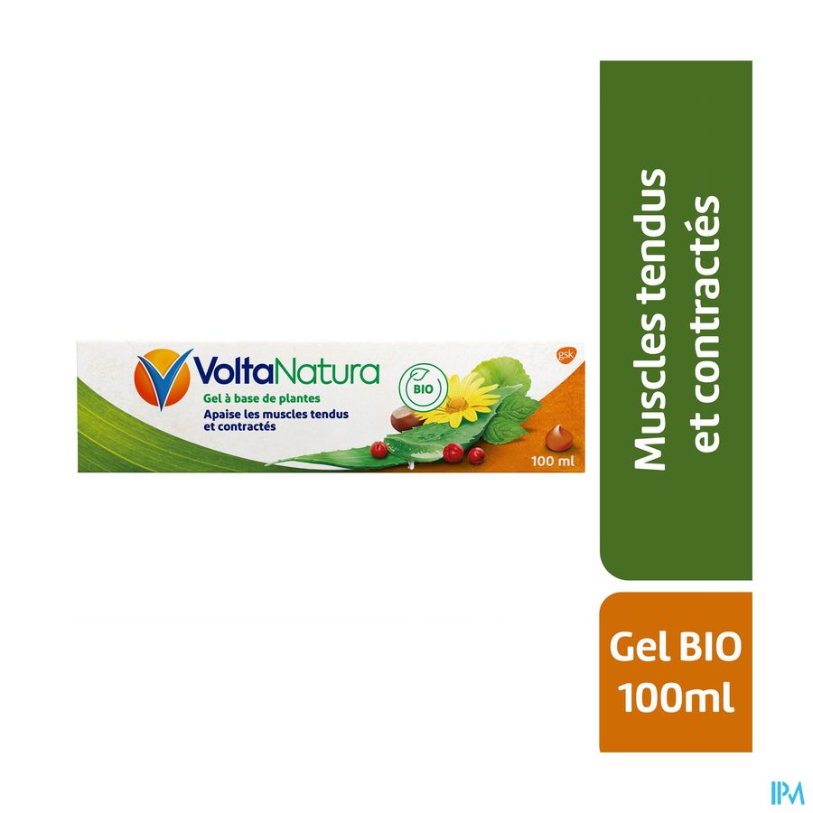 VoltaNatura Gel, à base de plantes BIO (Aloe Vera & Arnica), apaise les tensions musculaires, 100ml