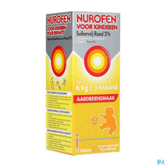 Nurofen Enfant Fraise Susp S/sucre 2% 200ml