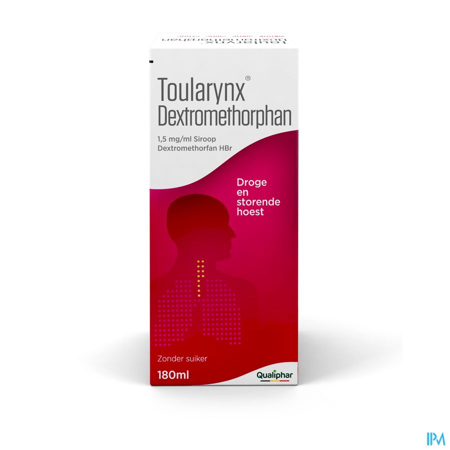 Toularynx Dextromethorphan 180 ml sirop toux sèche