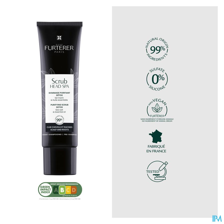 René Furterer Scrub - Gommage soin détox cuir chevelu - HEAD SPA