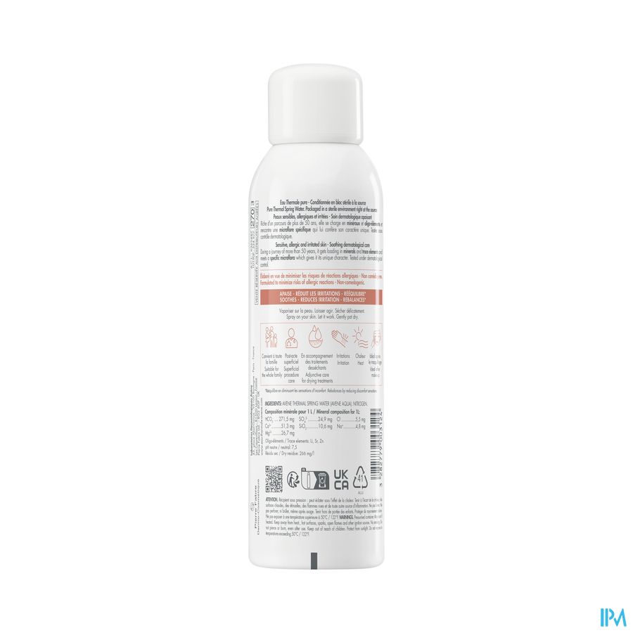 Eau Thermale Avène - Spray Brumisateur Apaisant Eau Thermale Peaux sensibles