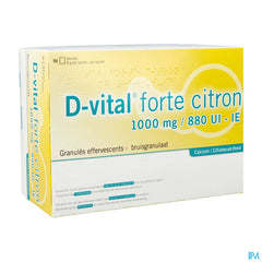 D-vital Forte Citron 1000mg/880ui Efferv. Sach 90