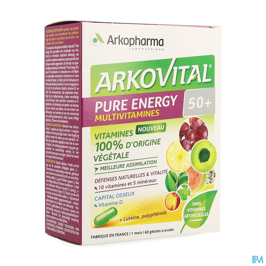 Arkovital Pure Energy 50+ Caps 60