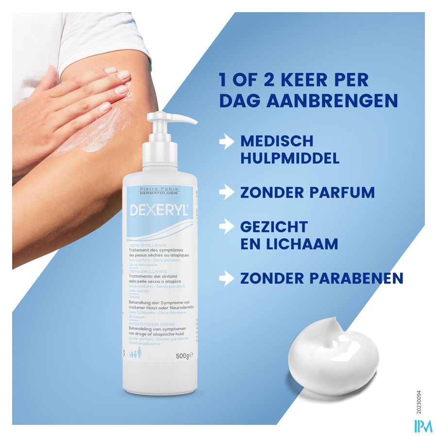 DEXERYL CREME EMOLLIENTE 500 G Peau très sèche à tendance atopique