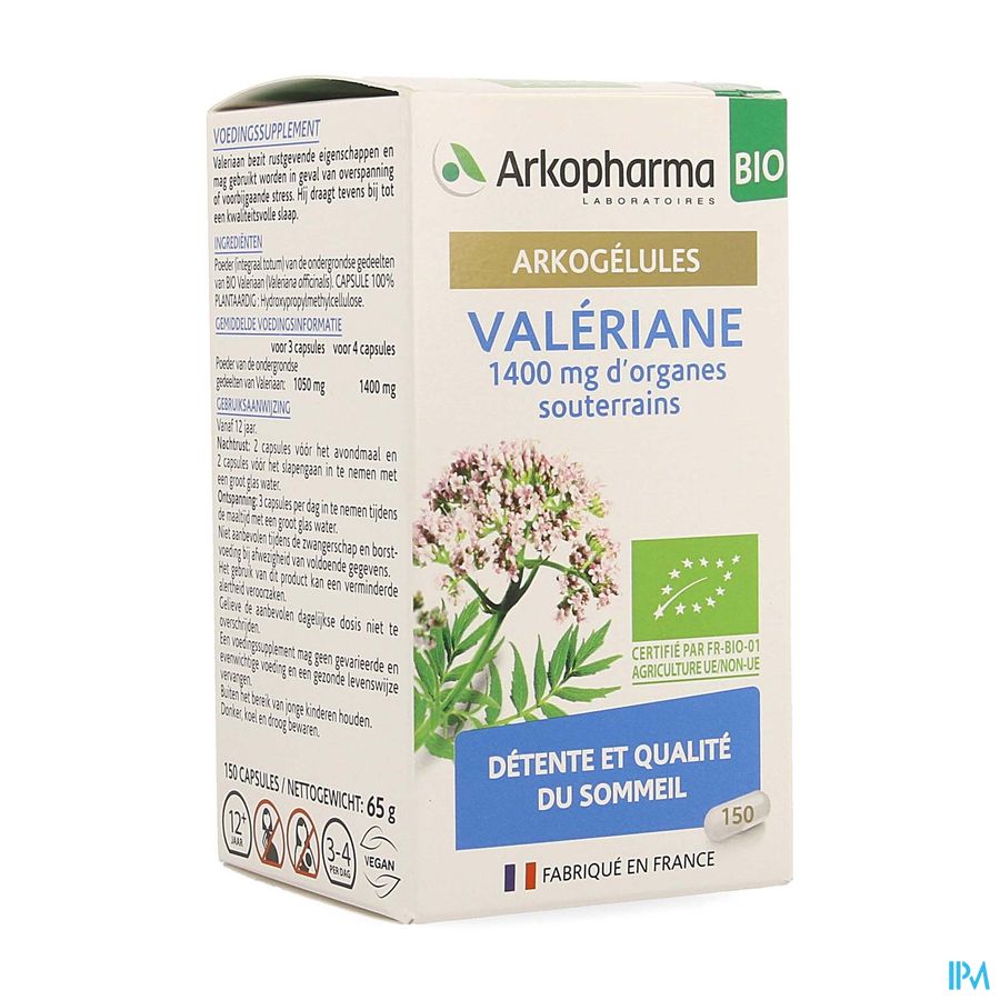 Arkogelules Valeriane Bio Caps 150 Nf