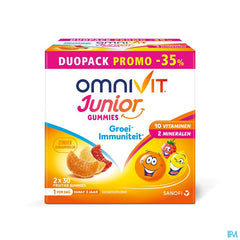 Omnivit Junior 2x30 gummies PROMO -35% - Vitamine Enfant Croissance Immunité