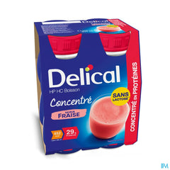 Delical Concentre Fraise 4x200ml