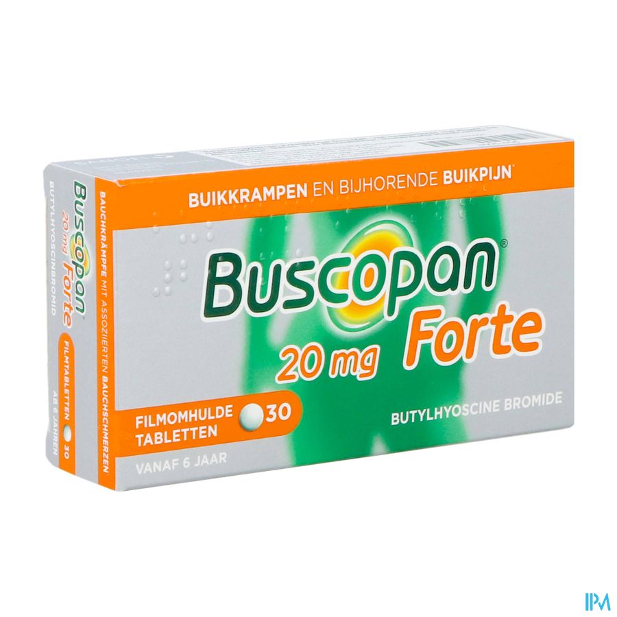 Buscopan Forte 20mg Comp 30 - crampes et maux de ventre