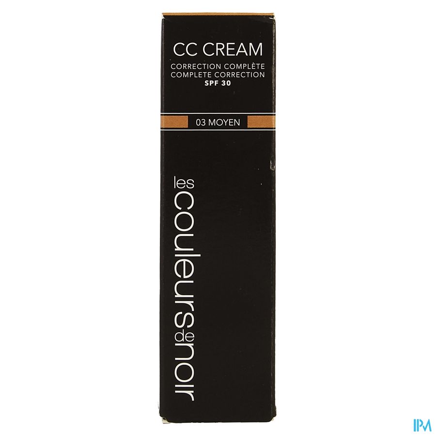 Couleurs De Noir Cc Cream Spf30 03 Moyen 30ml
